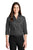 Port Authority® Ladies 3/4-Sleeve Carefree Poplin Shirt. LW102